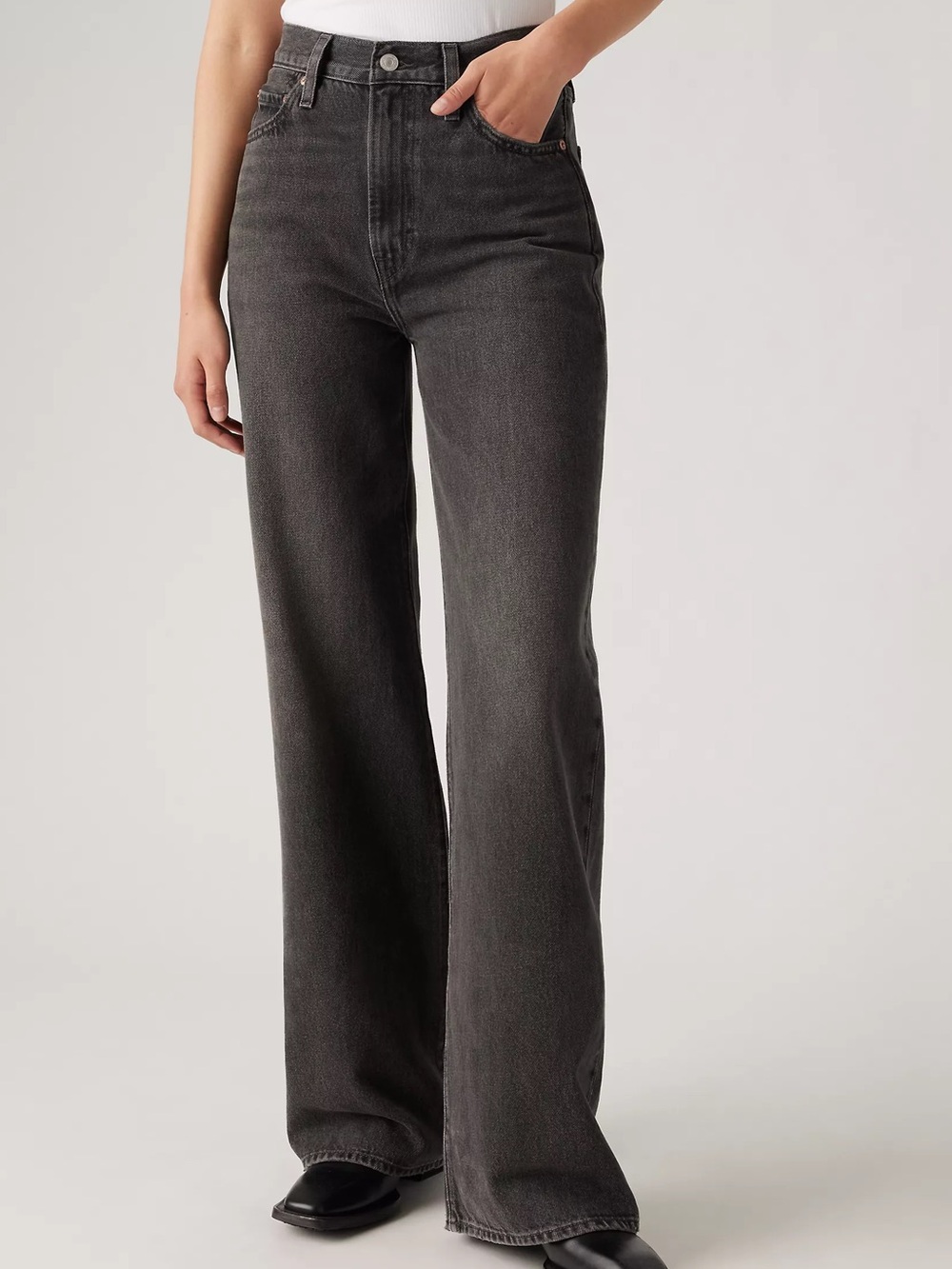 Levi’s Ribcage Wide Leg Black Jeans Woman’s Size 27